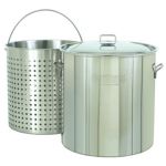 Steam Boil Fry Stockpot - Giant 142 Qt Stainless Steel BY1142