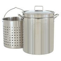 Steam Boil Fry Stockpot - 62 Qt Stainless Steel BY1160
