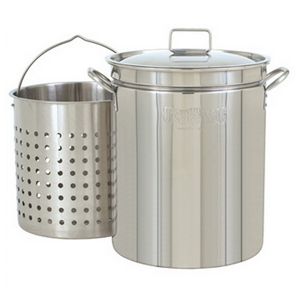 Steam Boil Fry Stockpot - 36 Qt Stainless Steel BY1136