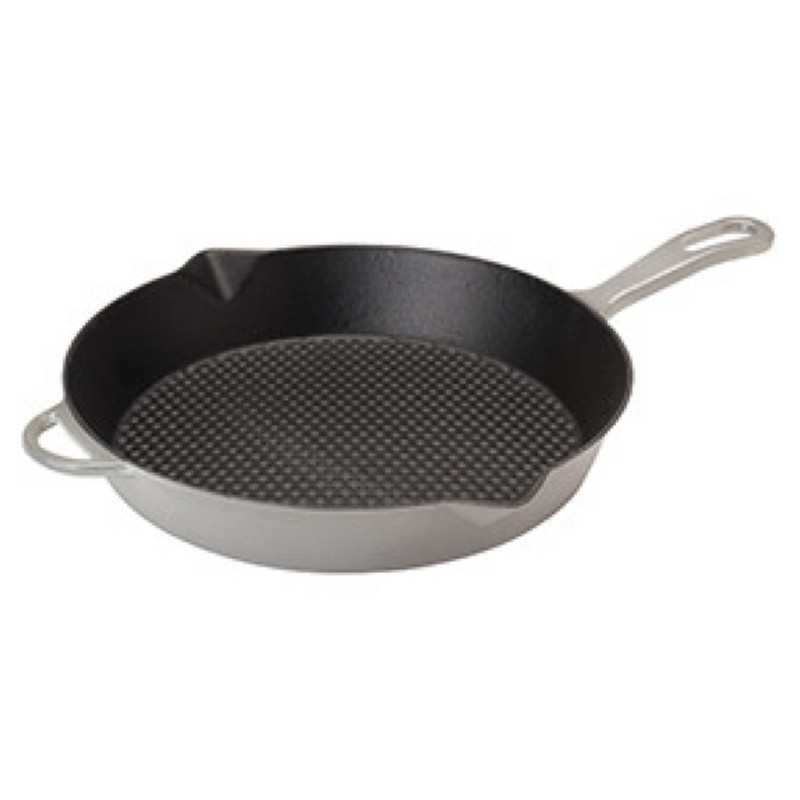 Enameled Cast Iron 10.5in Skillet Weathered Grey BY7730S CozyDays