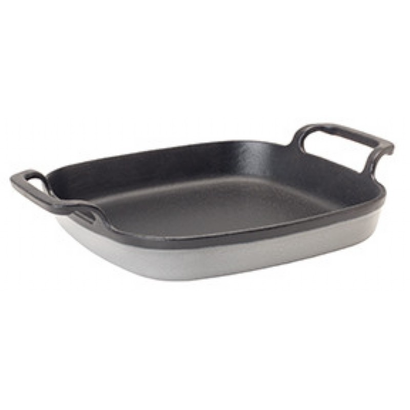 Enameled Cast Iron 8.5in Baking Dish Weathered Grey BY7771S CozyDays