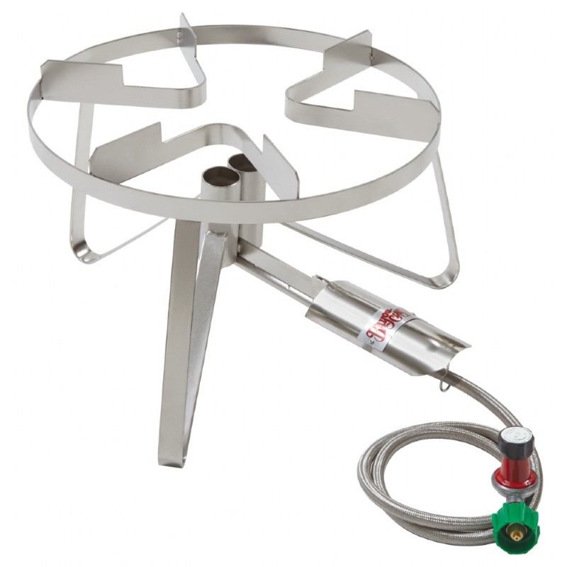 Outdoor Patio Gas Stove Stainless Steel Single Jet 18 Inch BYSS2 CozyDays