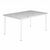 Hardy Rectangle Outdoor Dining Table with Marble Top 63 inch TRI40706