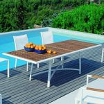Outdoor rectangle dining tables