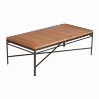 Triconfort 1950 Outdoor Rectangle Coffee Table with Teak Top TRI72707