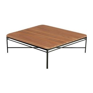 Triconfort 1950 Outdoor Square Center Table with Teak Top TRI72703