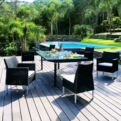 Biarritz Outdoor Dining Set 7-Piece TRI44S1-075-618