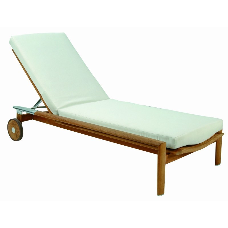 Equinox Teak Chaise Lounge TRI3960 CozyDays