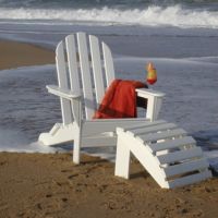 Adirondack chairs, beach, patio, deck