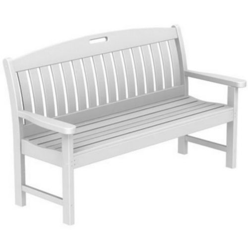POLYWOOD® Nautical Garden Bench w/arms 60 inches PW-NB60