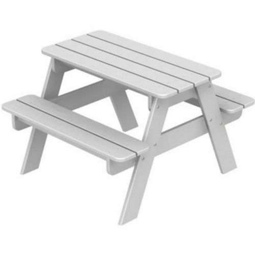 kids white bench