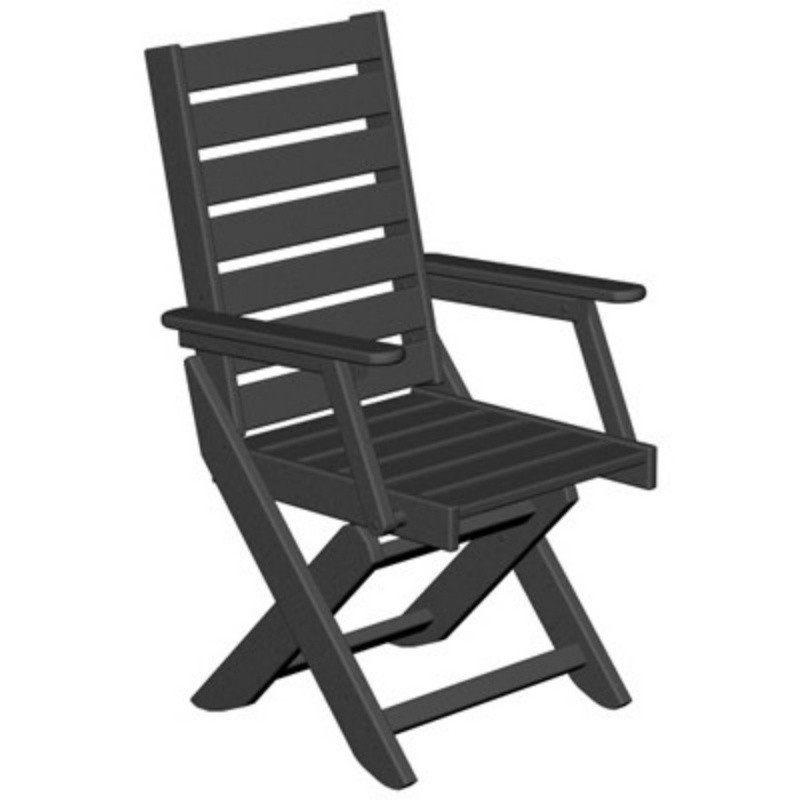 POLYWOOD® Captain Outdoor Folding Dining Chair PWCC4423 CozyDays