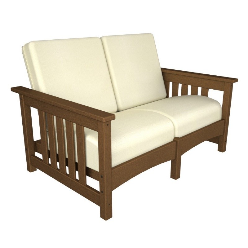 POLYWOOD® Outdoor Club Mission Loveseat PWCMC47 CozyDays