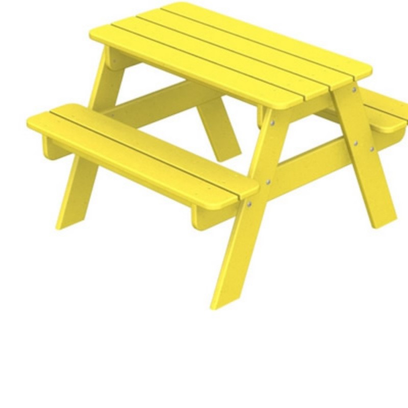 POLYWOOD® Park Picnic Table and Bench for Kids Fiesta PWKT130 CozyDays