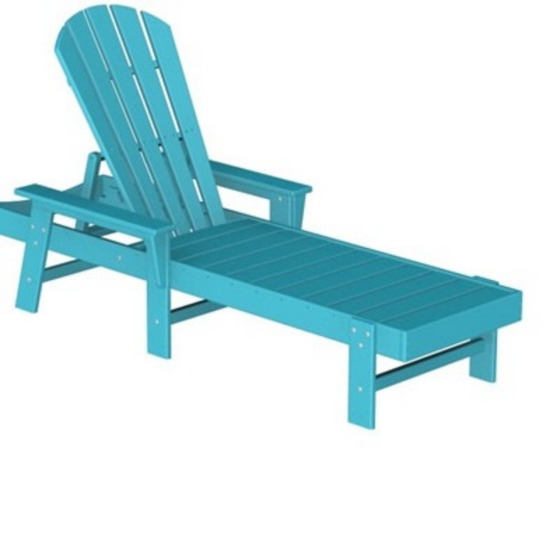 POLYWOOD® South Beach Chaise Lounge Fiesta PWSBC76 CozyDays
