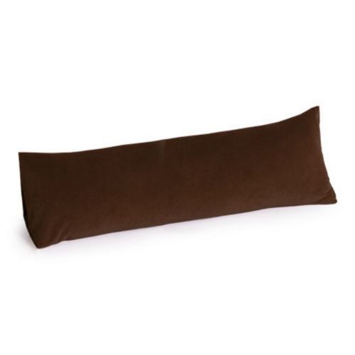 Jaxx Rest Memory Foam Body Pillow 50 inch Microsuede Chocolate FL-ZJF-RE50-MS05