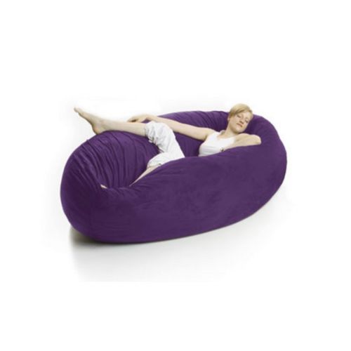 Zak Cocoon Bean Bag Chair Microfiber Purple Fl Zk Coon Pur Cozydays