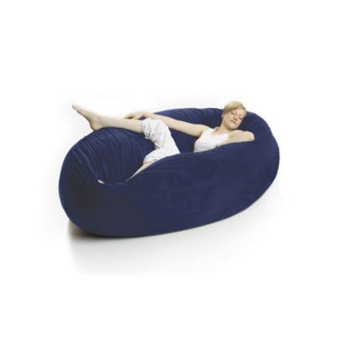 Zak Cocoon Bean Bag Chair Microsuede Navy Blue FL-ZK-COON-MS04