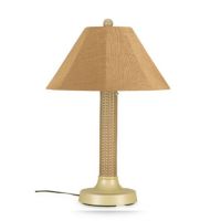 Bahama Weave 34 inch Outdoor Table Lamp Thick Stand Mojavi & Bisque PLC-26175