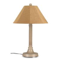 Bahama Weave 34 inch Outdoor Table Lamp Thin Stand Mojavi & Bronze PLC-26155