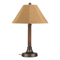 Bahama Weave 34 inch Outdoor Table Lamp Thin Stand Red Castagno & Bronze PLC-26153