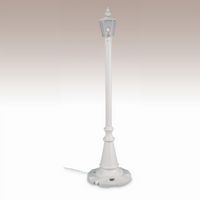 Cambridge Park Style Single Lantern Patio Lamp White PLC-00421