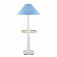 Catalina Outdoor Floor Lamp with Table White PLC-39691