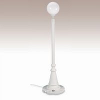 European Globe Portable Patio Lamp White Globe White PLC-00331