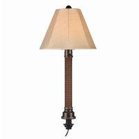 Outdoor Wicker Umbrella Table Lamp Red & Bronze PLC-20783