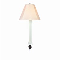 Outdoor Wicker Umbrella Table Lamp White PLC-20771