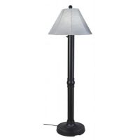 Seaside Table Lamp with Black Body & Canvas Granite Sunbrella Shade Fabric PLC-67620
