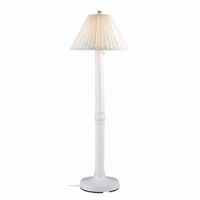 Shangri-la 60 inch Outdoor Wicker Floor Lamp White PLC-10201