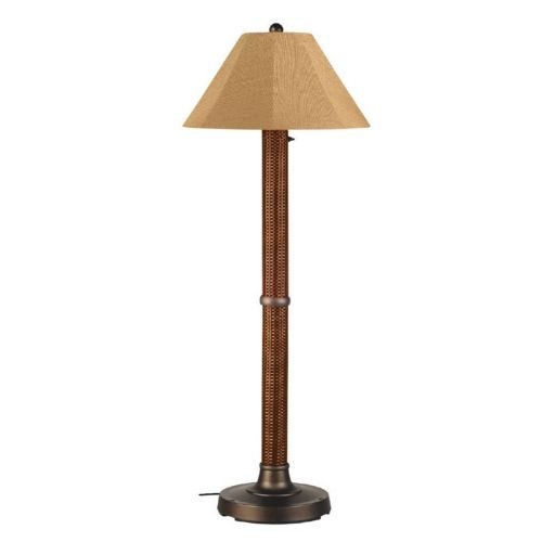 Bahama Weave 60" Floor Lamp with Red Castagno & Bronze PLC-26163