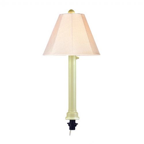 Outdoor Wicker Umbrella Table Lamp Bisque PLC-20774