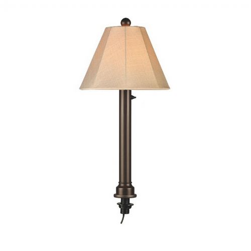 Outdoor Wicker Umbrella Table Lamp Bronze PLC-20777