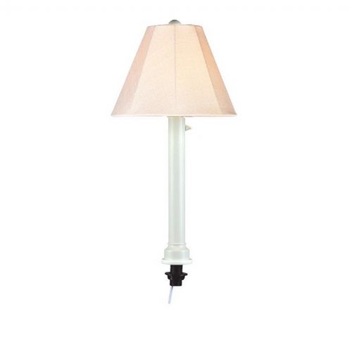 Outdoor Wicker Umbrella Table Lamp White PLC-20771