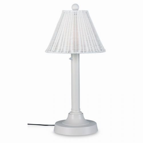 Shangri-la Outdoor Wicker Table Lamp White PLC-10221