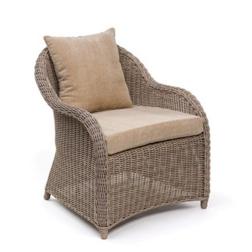 Amelie Traditional Wicker Dining Club Chair CA-989-21