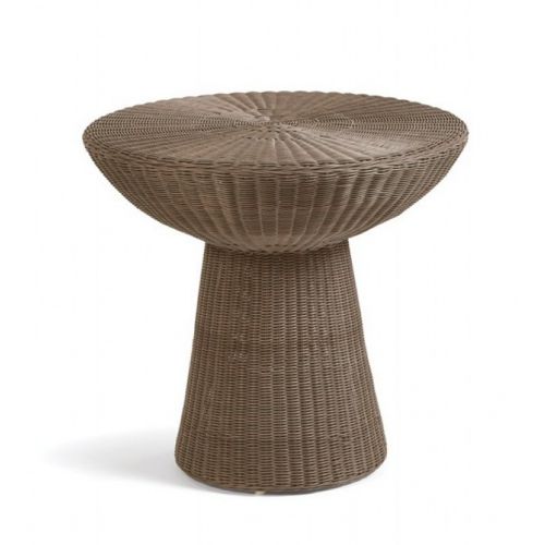 Amelie Traditional Wicker Round End Table CA-989-ET