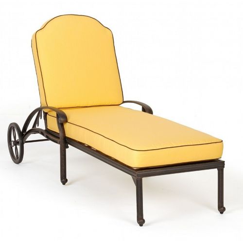 Florence Cast Aluminum Outdoor Chaise Lounge CA-777-9