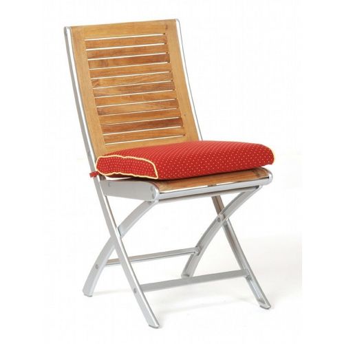 Infinity Teak Aluminum Folding Outdoor Dining Chair CA-50349N