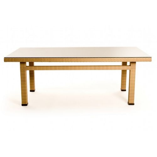 Mayan Outdoor Wicker Rectangular Dining Table CA604-84-44N