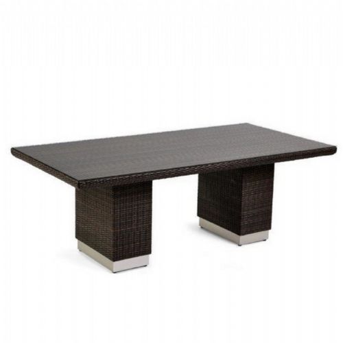 Mirabella Modern Wicker Rectangle Dining Table 84 inches CA606C-8442