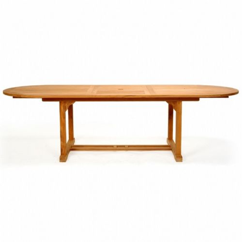 Modern Teak Patio Dining Table Oval 96 CA-50106