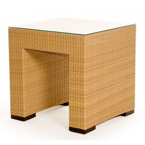 Point Dome Outdoor Wicker Square Side Table CA695-E
