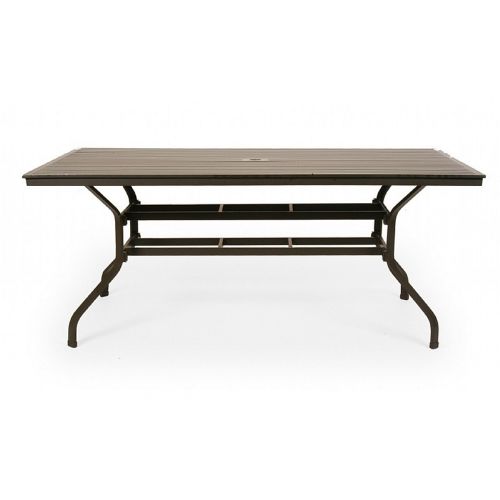 San Michelle Cast Aluminum Rectangular Dining Table 72 inch CA-8074C-72