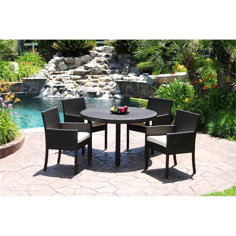 Dijon Modern Patio Dining Set 5 Piece CADJ5DS CozyDays