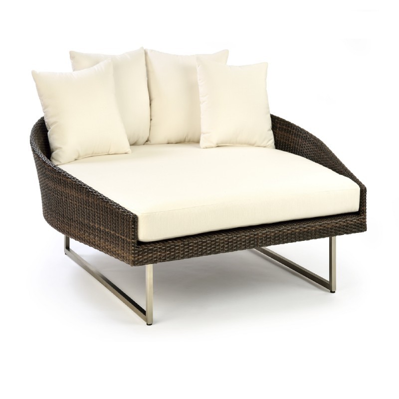 Mirabella Modern Wicker Daybed Chaise Lounge CA606DB2016 CozyDays