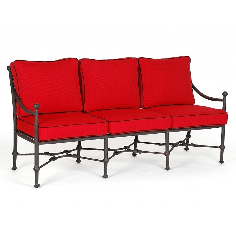 Origin Cast Aluminum Patio Club Sofa CA888223 CozyDays