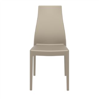 Miranda Modern High-Back Dining Chair Taupe ISP039 360° view